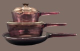 Visions Cookware by Corning:  1L, 2.5 L, 10