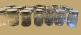 (21) Assorted Canning Jars with Lids
