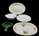 Assorted China:  Crown Potteries Co. Round Covered