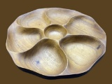 Carved Wooden Lazy Susan