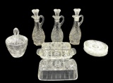 Assorted Early American Prescut Glassware: (3)