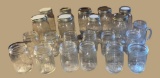 (22) Assorted Glass Jars