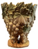 Vintage McCoy Double Vase, Grapes and Leaves