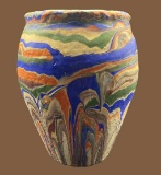 Pottery Vessel: 9 3/4” Tall