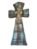 Wooden Wall Cross: 11 1/2“ X 23” High