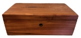 Decorative Wooden Box with Hinged Lid—9” X 5” X 3