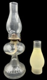 Old Clear Pressed Glass Paneled Onion Body