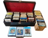 (40) 8-Track Tapes and Carrying Case