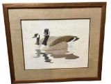 Framed and Double Matted Wildlife Lithograph by