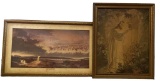 (2) Framed Religious Pictures—29” X 17” High and