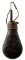 Vintage Copper Brass Black Powder Flask