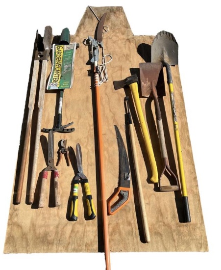 Assorted Long Handle Yard and Garden Tools