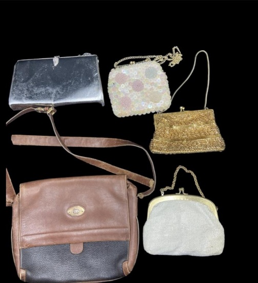 Assorted Evening Bags and Gucci Bag with Broken
