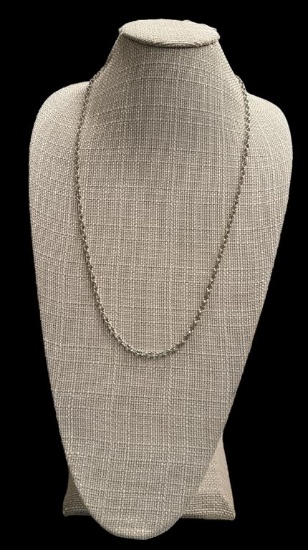 Sterling Silver Necklace marked “Sterling”--26