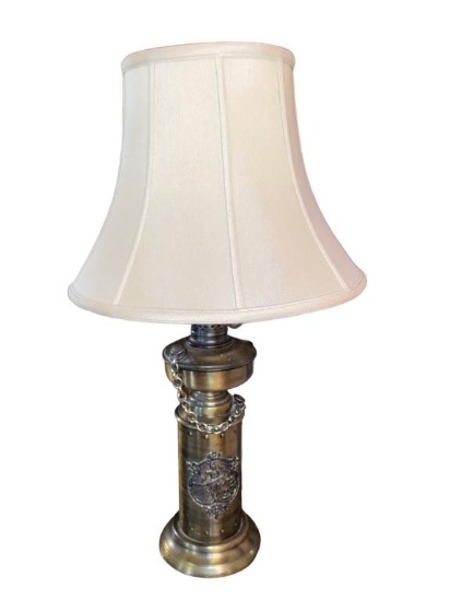 Brass Table Lamp--31 3/4" Tall to Top of Finial