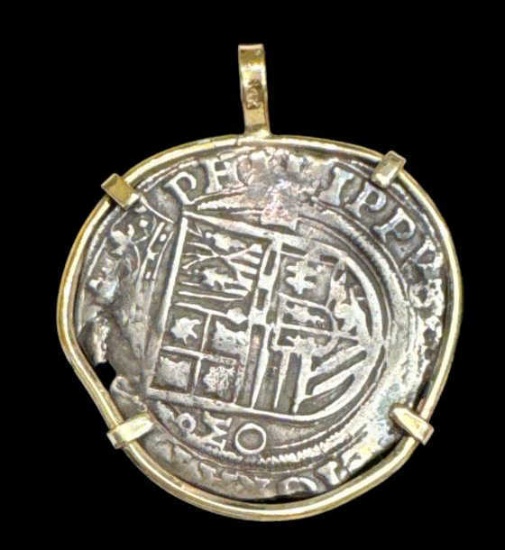 Spanish Shipwreck Treasure Coin in Yellow