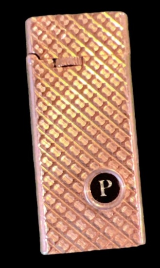 Vintage Flamex Seville Lighter With P Monogram