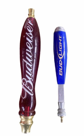 (1) Budweiser Tap and (1) Bud Light Tap