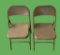 (2) Metal Folding Chairs