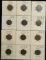 (12) Lincoln Pennies:  (2) 1918, (1) 1929, (1)
