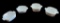 (4) Corning Ware Covered Casserole Dishes—(2) 1