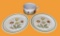 (2) Country Casual Handpainted Stoneware Bread