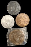 (2) Masonic Medallions and (2) Shriners Mardi