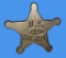Brass US Sheriff Standing Decoration