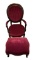 Victorian Style Parlor Chair with Carved Hardwood