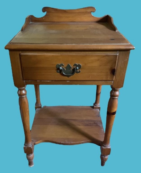 Vintage Pine Nightstand, Dovetail