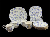 Royal Albert Blue Pansy Chintz Assorted China:
