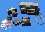Vintage Pentax K1000 Camera With Extra Lenses,