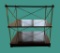 Metal & Wooden 3-Tier Stand, Bombay & Co. 1980s--