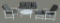 Outdoor Furniture:  Glider Sofa, (2) Chairs,