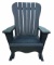 Large Wooden Outdoor Rocking Chair--Very Heavy