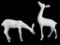 (2) Metal Deer Yard Ornaments;  10.5