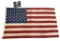 (2) American Flags, Some Wear—Larger One is