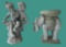 (2) Resin Yard Ornaments: Elephant Measures 11” x
