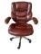 Leather Desk Chair on Casters