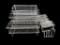 Large Assortment of White Wire Shelves