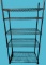 5 Tier Black Metal Shelf Unit—35