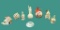 (8) Christmas Ornaments:  (1) Waterford, (4) ,
