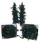 (2) Pre-Lit Christmas Trees - 49” H and (2)
