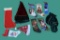 (4) Needlepoint Christmas Stockings, Christmas