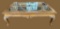 Rectangular Coffee Table with (4) Beveled Glass