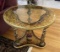 Round Vintage End Table--27 3/4
