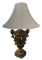 Gold Table Lamp—31 1/2” High to Top of Finial
