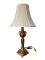Gold Painted Metal Table Lamp - 26 1/2” to Top o