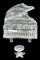 Swarovski Crystal Grand Piano and Stool