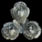 Arthur Court Triple Grape Leaf 3-Part Serving Tray